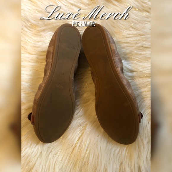🥿Coach Stanton Leather Ballet Flats - Brown - Picture 4 of 5